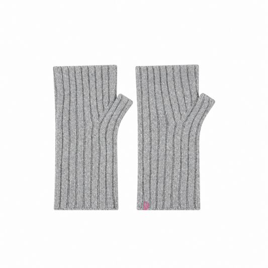 Oakwood Ice Grey Cashmere Mittens