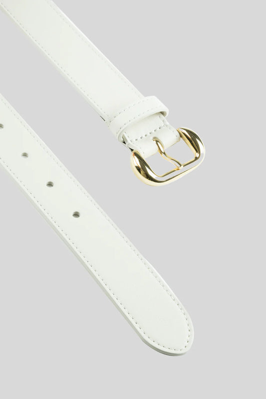 Gavazzeni off white leather belt