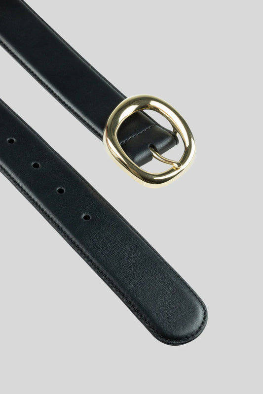 Gavazzeni black leather belt