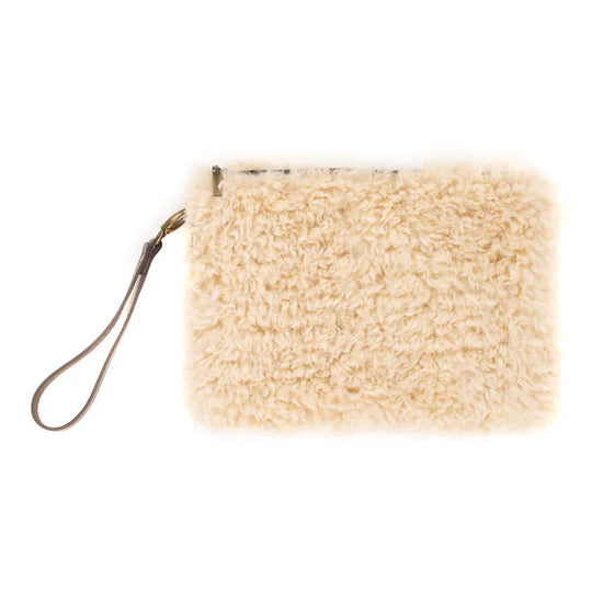 Helen Moore Cream Clutch Bag with Wrist Strap