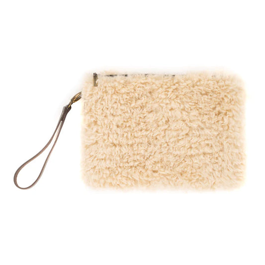 Helen Moore Cream Clutch Bag with Wrist Strap
