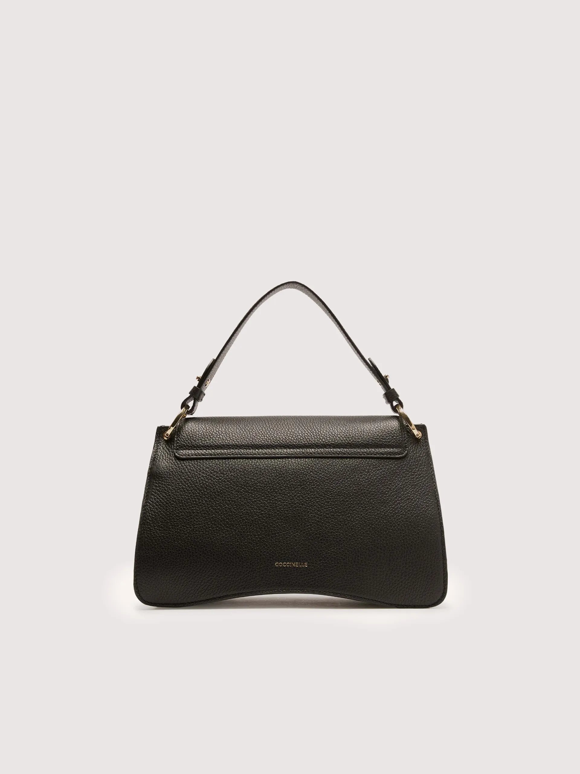 Coccinelle Black C-Me Medium Leather Bag E1SSL180101