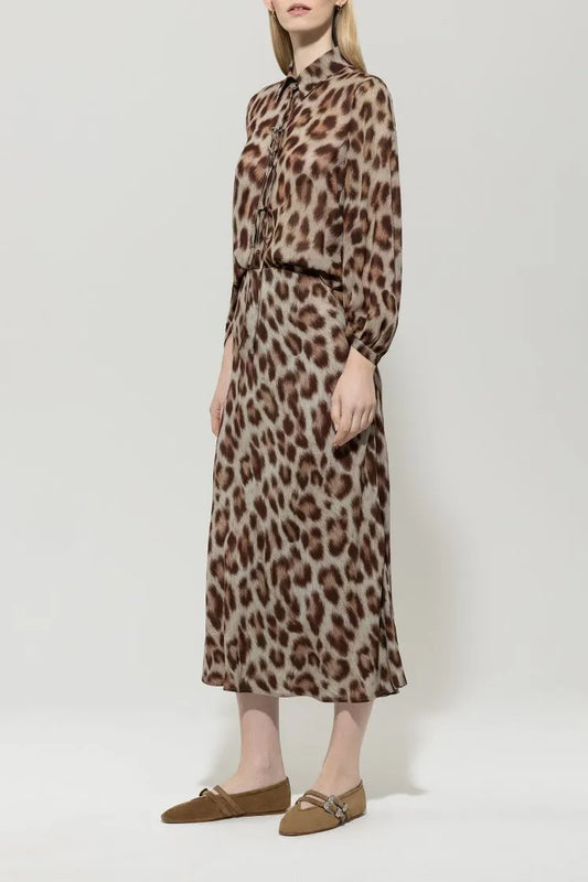 Luisa Cerano animal print blouse 228599