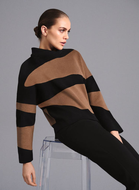 Faber diagonal stripe sweater 14602