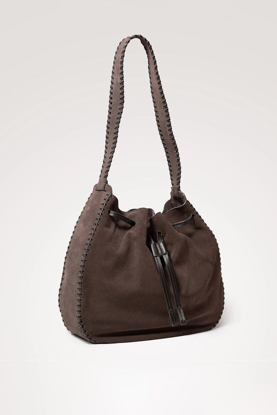 Rails Dark Brown Suede Firenze Bucket Bag
