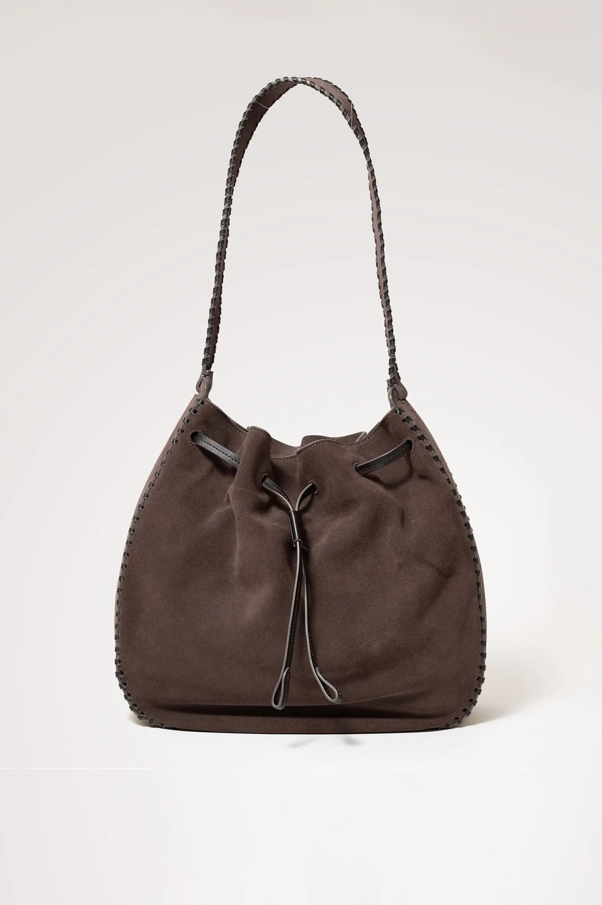 Rails Dark Brown Suede Firenze Bucket Bag