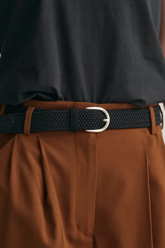 Gant black lizard patterned belt 4940024
