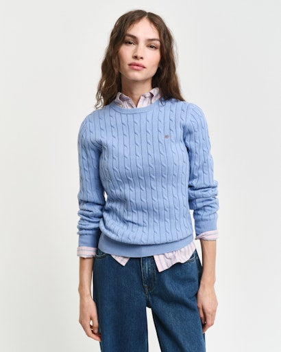 Gant stretch cotton cable sweater 4800100