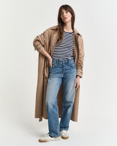 Gant Navy Striped Short Sleeve Crew Neck T-Shirt 4203493