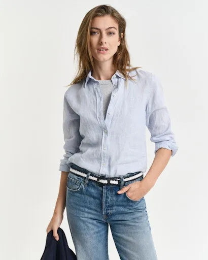 Gant light blue linen shirt 4300477