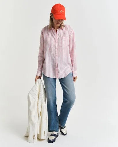 Gant striped linen shirt 4300476