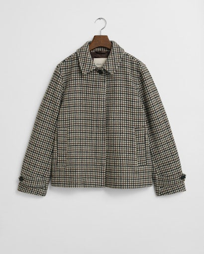 Gant short checked outdoor jacket 4700396