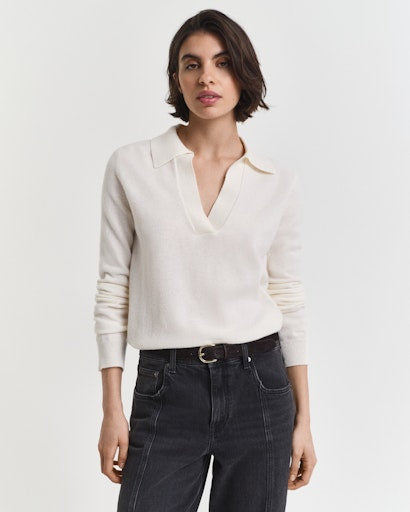 Gant cream wool rugger top 4805395