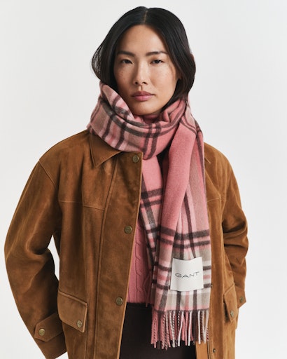 Gant tartan check wool scarf 4920259