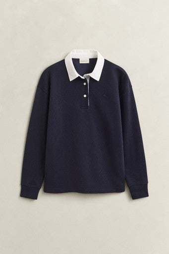 Gant Evening Blue Long Sleeve Rugger Sweatshirt