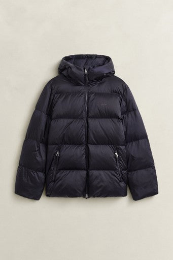 Gant Evening Blue Zipped Padded Outdoor Jacket