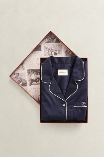 Gant Evening Blue Satin Pyjama Set