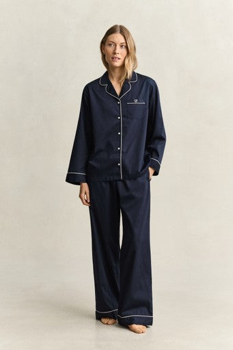 Gant Evening Blue Satin Pyjama Set