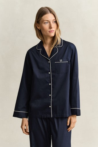 Gant Evening Blue Satin Pyjama Set