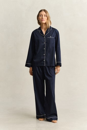 Gant Evening Blue Satin Pyjama Set