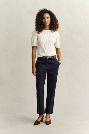 Gant Dark Blue Slim Fit Crop Length Chinos 4150380