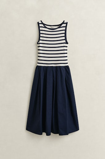 Gant Blue Sleeveless Jersey Midi Dress 4503509