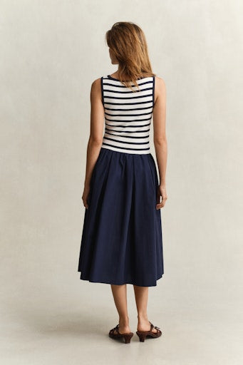 Gant Blue Sleeveless Jersey Midi Dress 4503509