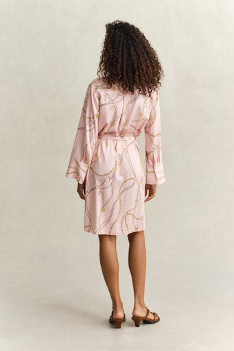Gant Apricot Pink Belted Shirt Dress