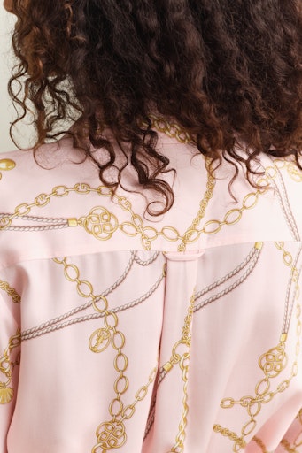Gant Apricot Pink Belted Shirt Dress