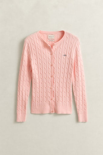 Gant Apricot Cable Knit Long Sleeve Cardigan 4800103
