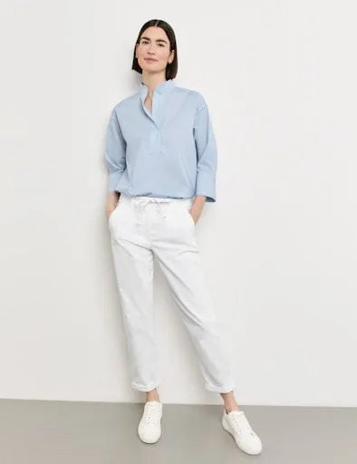 Gerry Weber white jeans with tie 925045 66933