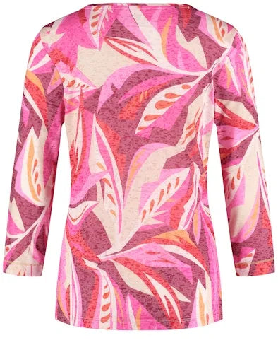 Gerry Weber 3/4 sleeve print t-shirt 570240 35011
