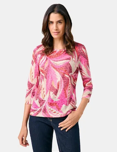 Gerry Weber 3/4 sleeve print t-shirt 570240 35011