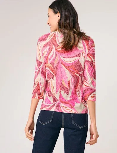 Gerry Weber 3/4 sleeve print t-shirt 570240 35011