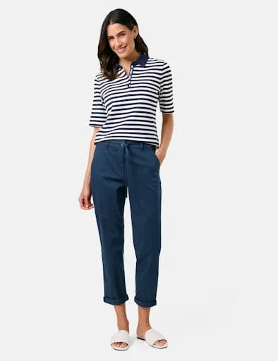 Gerry Weber navy jeans with tie 925045 66933