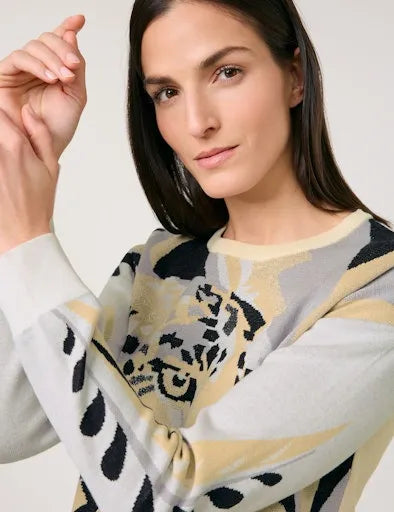 Gerry Weber leopard print sweater 571031 35714