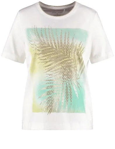Gerry Weber shimmering front print t-shirt 570255 35003