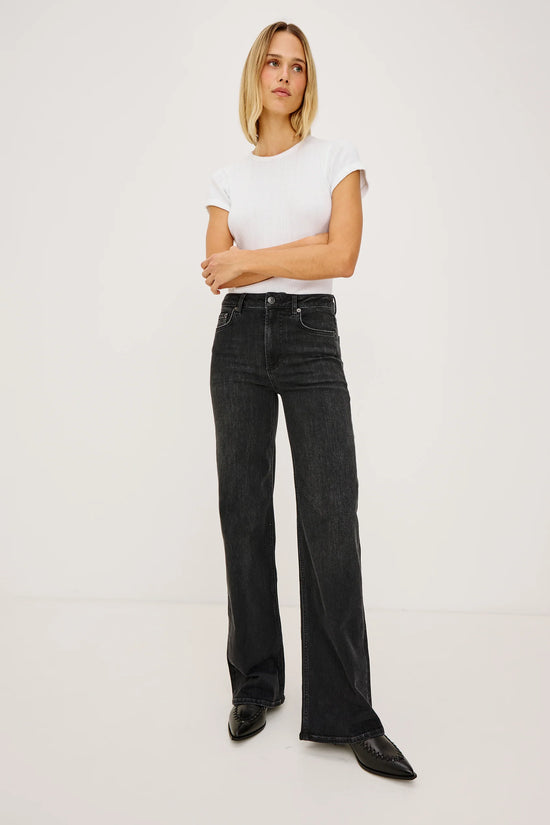 Rails Vintage Black Wide Leg Jeans GETTY