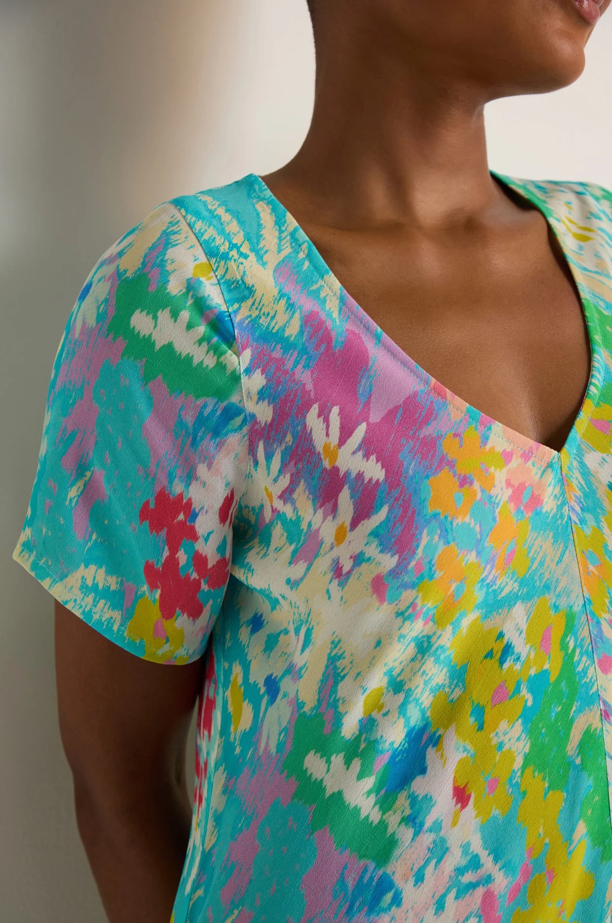 Sahara Multi-Coloured Floral Oasis Maxi Dress.