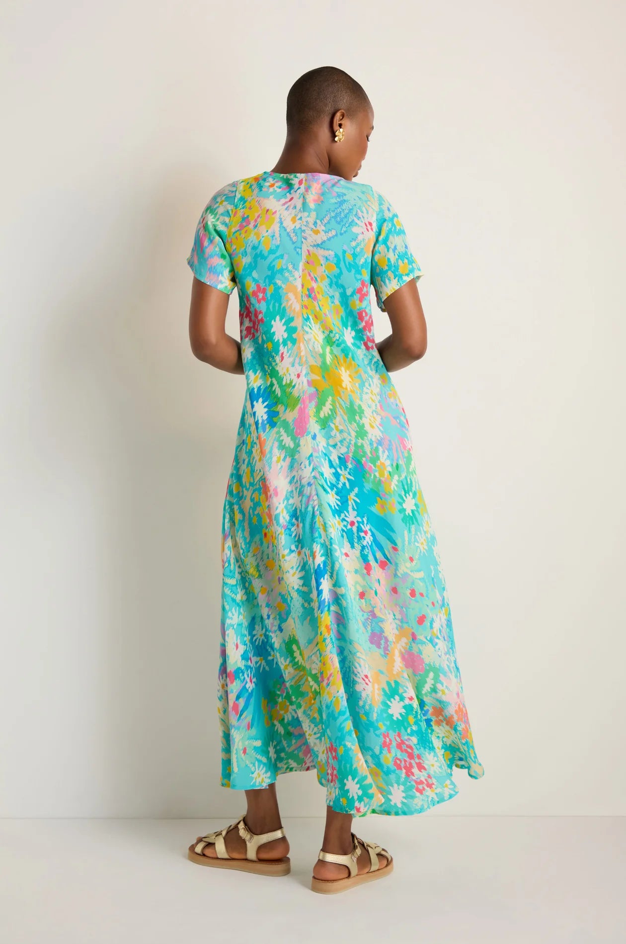 Sahara Multi-Coloured Floral Oasis Maxi Dress.