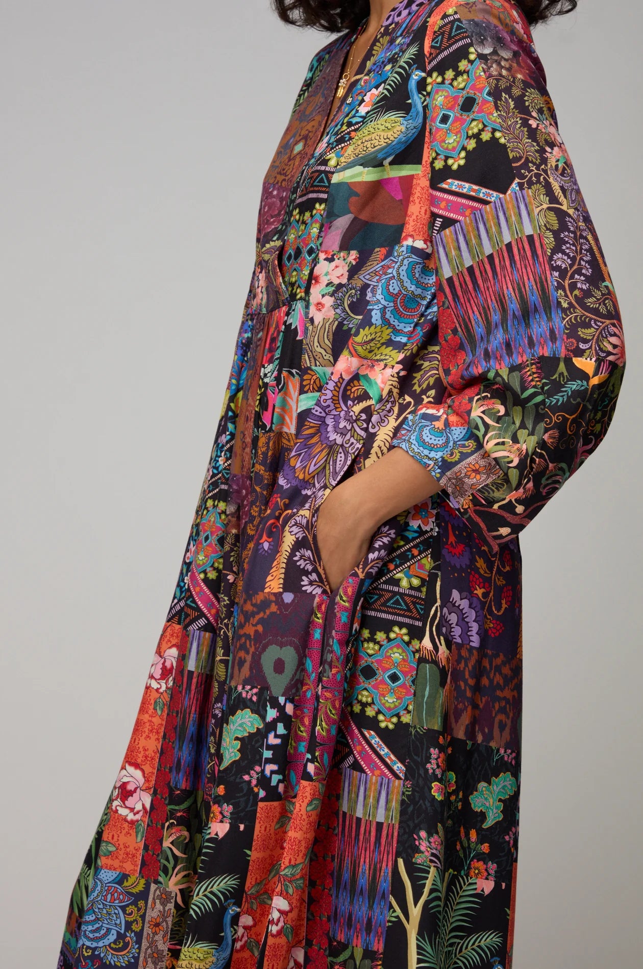 Sahara patchwork dress Grd6519-spw