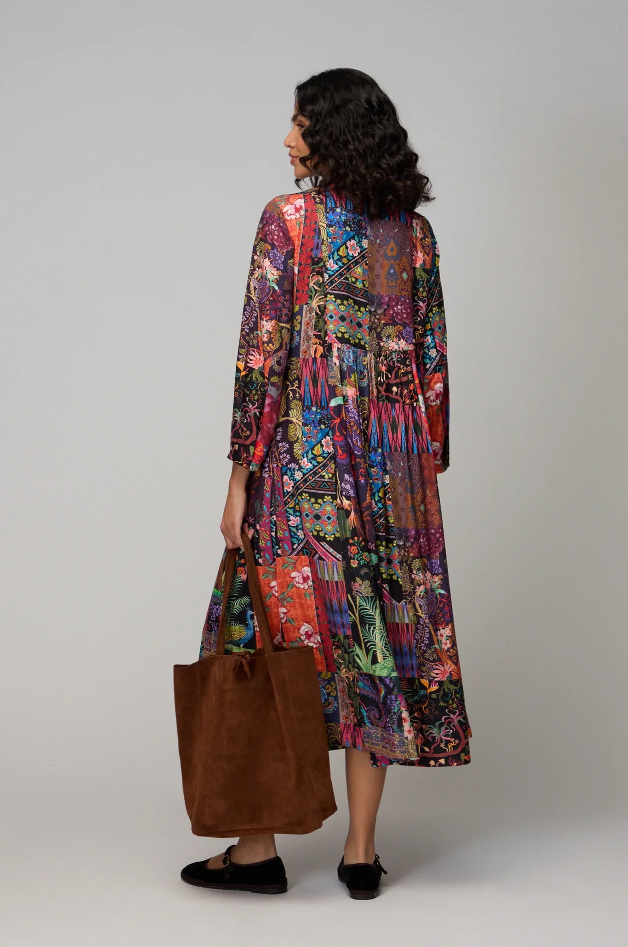 Sahara patchwork dress Grd6519-spw