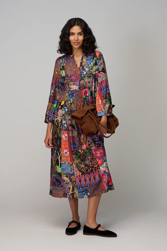 Sahara patchwork dress Grd6519-spw