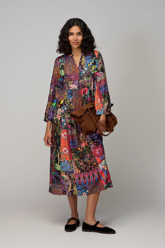 Sahara patchwork dress Grd6519-spw