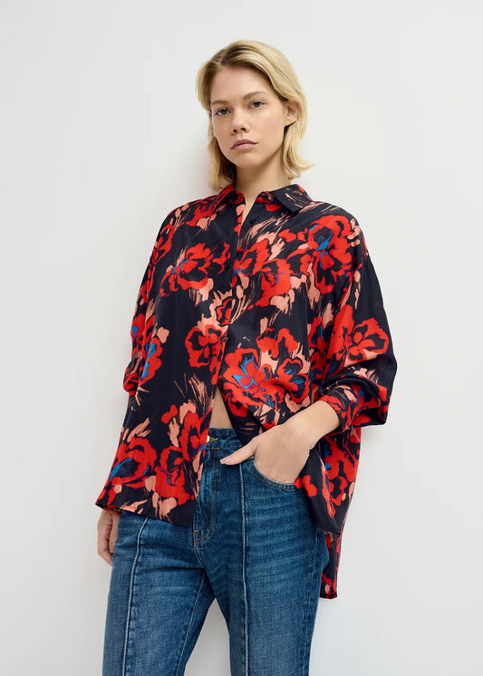 Essentiel Antwerp floral print silk shirt Gwendolyn