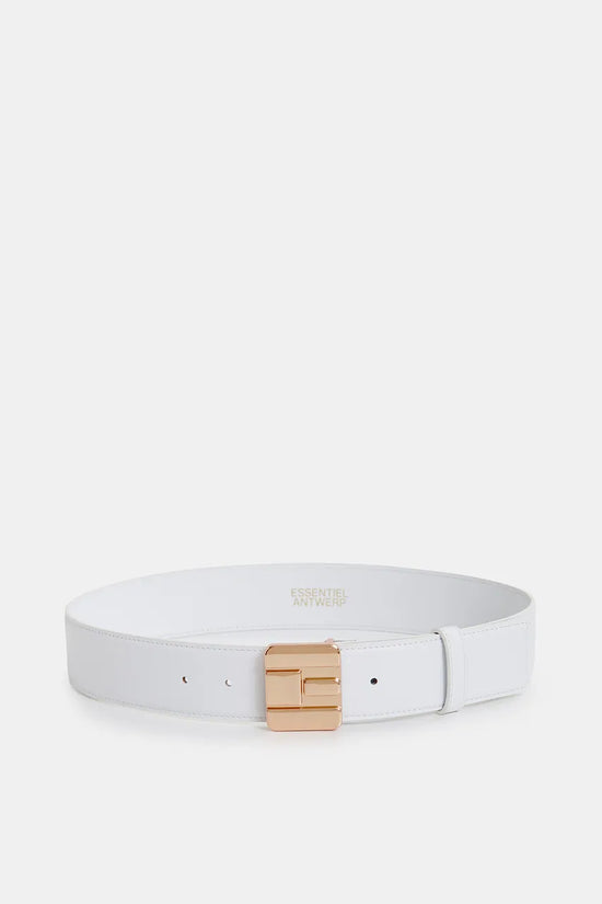 Essentiel Antwerp off-white leather belt Halways