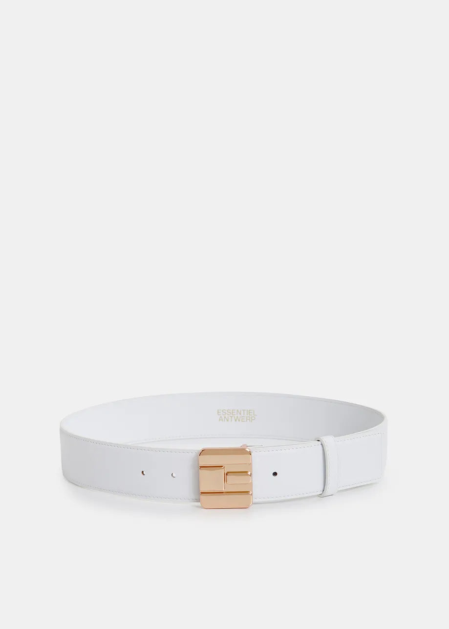 Essentiel Antwerp off-white leather belt Halways