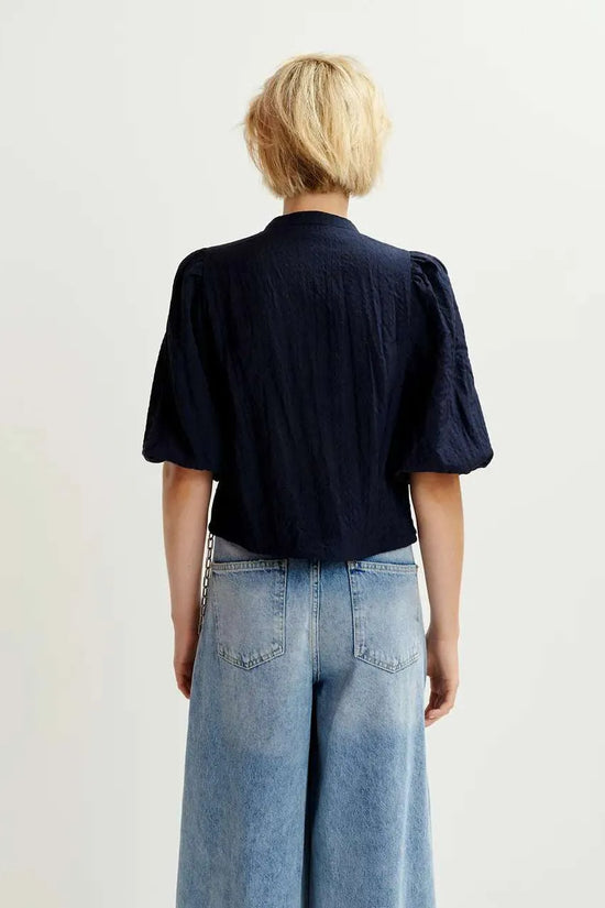 Essentiel Antwerp sapphire bead embellished shirt Heartfelt