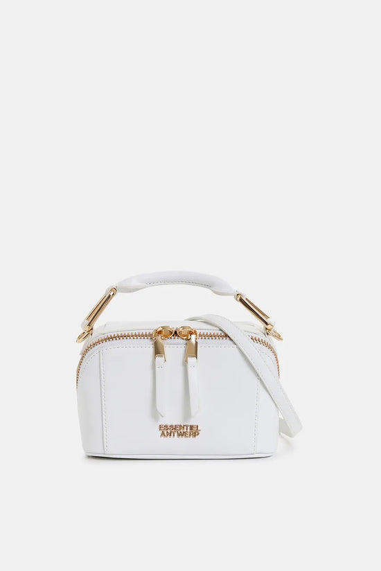 Essentiel Antwerp off-white leather mini bag Hini
