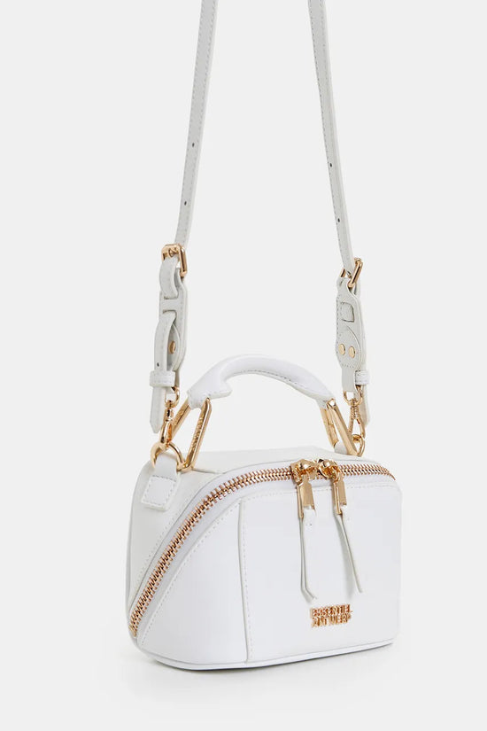 Essentiel Antwerp off-white leather mini bag Hini